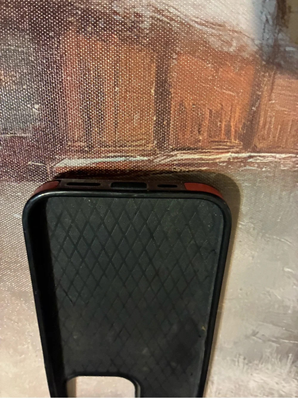 Red Leather Wallet Phone IPhone Case with Card Slot